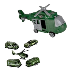 Friction Helicopter Set, 29cm